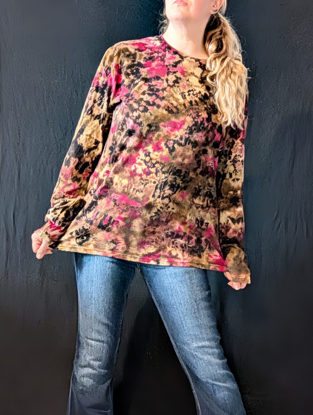 New Reverse Tiedye Unisex Long Sleeve Shirt